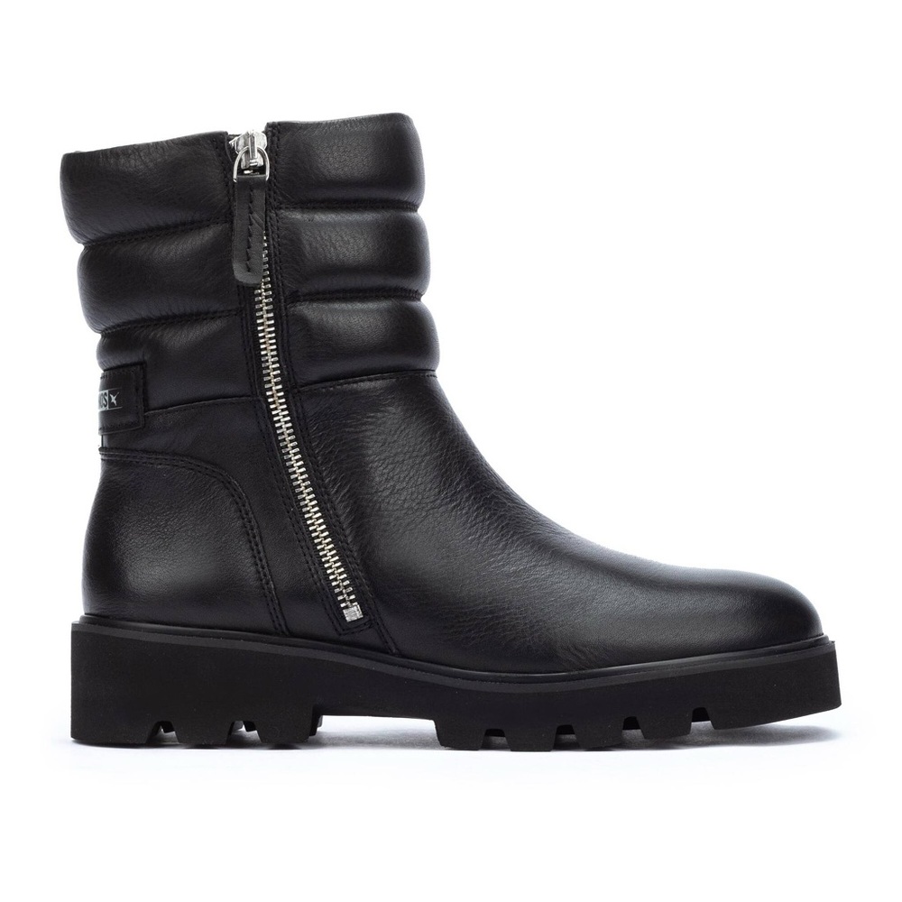 Pikolinos Salamanca Women’s Black Leather Zip Up Boots Sz 37 (6.5-7 US)